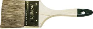 STAYER LASUR, 75 мм, 3″, смешанная щетина, деревянная ручка, для высокотекучих ЛКМ, плоская кисть (01031-75)