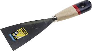 Шпательная лопатка STAYER &quot;PROFI&quot; c нержавеющим полотном, деревянная ручка, 80мм 10012-080