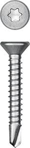KRAFTOOL DS-C, 32 х 4.8 мм, А2, сверло, потайная головка, ТХ25, 250 шт, саморез нержавеющий (300932-48-032)