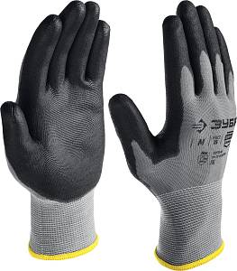 ЗУБР M, тонкое покрытие для точных работ, перчатки с полиуретановым покрытием, Профессионал (11275-M)