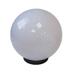 Садово-парковый светильник ЭРА НТУ 02-100-351 шар белый крепится на опору IP44 60Вт E27 D350mm