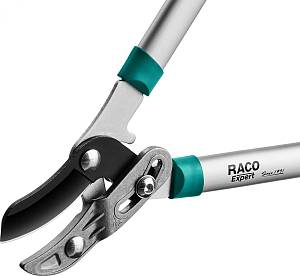 MaxForce средний усиленный контактный двурычажный сучкорез с изогнутыми лезвиями, с алюминиевыми рукоятками, Raco