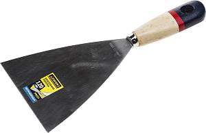 Шпательная лопатка STAYER &quot;PROFI&quot; c нержавеющим полотном, деревянная ручка, 120мм 10012-120