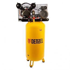 Компрессор воздушный BCV2200/100V, ременный привод , 2.3 кВт, 100 литров, 440 л/мин Denzel 58112