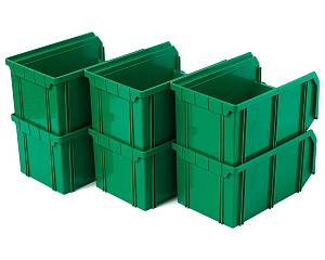Пластиковый ящик Стелла-техник V-2-К6-зеленый