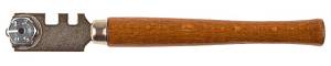 Стеклорез STAYER &quot;PROFI&quot; роликовый, 6 режущих элементов, с деревянной ручкой 3365_z01
