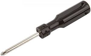 Отвертка переставная, CrV сталь, черная пластиковая ручка 6х70 мм PH2/SL6 FIT