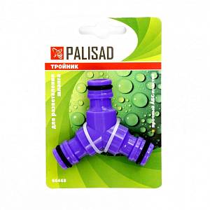 Тройник для разветвления или соединения, штуцерный, пластмассовый Palisad 66468
