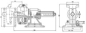 ЗУБР ЭКСПЕРТ-3D, 100 мм, многофункциональные слесарные тиски (32712-100)