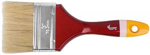 Кисть флейцевая "Мастер", натур. щетина, деревянная ручка 3" (75 мм) КУРС