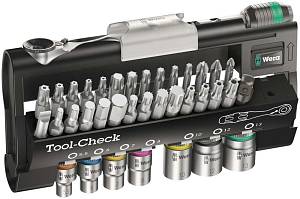 Tool-Check Automotive 1 набор бит и головок с трещоткой, 38 пр. WERA