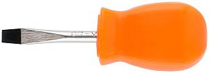 Отвертка &quot;Эконом&quot;, CrV сталь, пластиковая оранжевая ручка 5х38 мм SL FIT