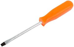 Отвертка &quot;Эконом&quot;, CrV сталь, пластиковая оранжевая ручка 6х100 мм SL FIT