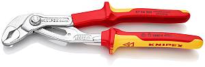 COBRA клещи переставные VDE, зев 50 мм, длина 250 мм, хром, 2-комп диэлектрические ручки, SB KNIPEX